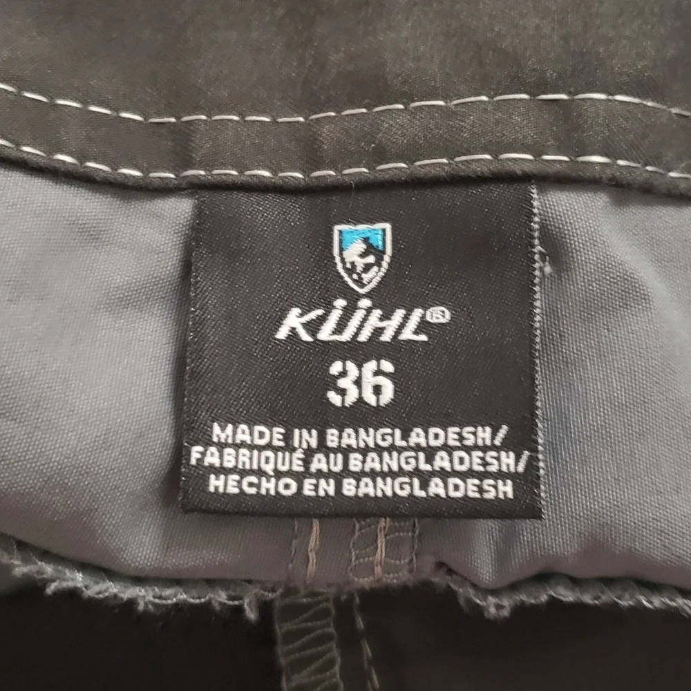 Kuhl Mens‎ Renegade 8.5 In Inseam Shorts Size 36 Dark Gray Nylon Blend Hiking